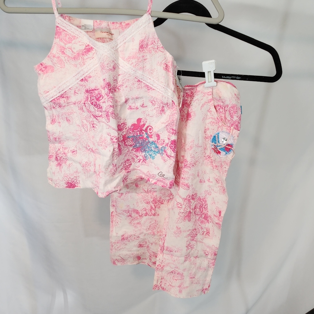 Christian Lacroix two piece girls pink outfit size 10 NWT $232